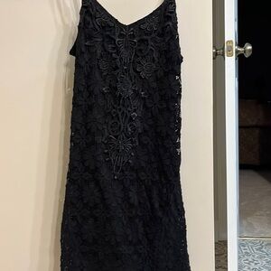 Little black lace dress